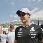George Russell at the Monaco Formula One Grand Prix 2024. Picture, Allan Hardy - Torrens Luxury Collection