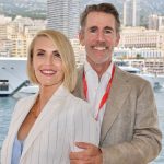 Rachel McKellar and Duncan McKellar at the Monaco Formula One Grand Prix 2024 aboard superyacht Champagne and Caviar. Picture, Portia Large - Torrens Luxury Collection
