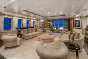 Main deck lounge - Scott Free - Yacht for Sale - Torrens Luxury Collection
