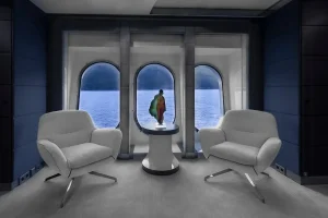 Master Cabin Lounge - Scott Free - Yacht for Sale - Torrens Luxury Collection