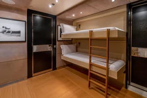 Beauty room optional twin cabin set up - Scott Free -  Yacht for Sale - Torrens Luxury Collection
