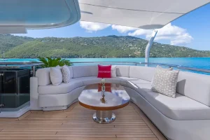 Bridge deck aft - Scott Free -  Yacht for Sale - Torrens Luxury Collection
