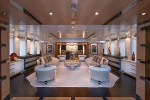 Main deck lounge - Scott Free - Yacht for Sale - Torrens Luxury Collection