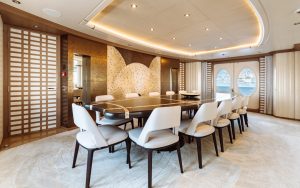 Dining Table - Samira 180 Amels - Yacht For Sale - Torrens Luxury Collection