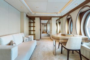Master Cabin Lounge - Samira 180 Amels - Yacht For Sale - Torrens Luxury Collection