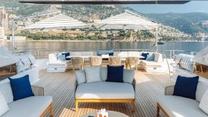Sky Deck Aft Lounge - Samira 180 Amels - Yacht For Sale - Torrens Luxury Collection
