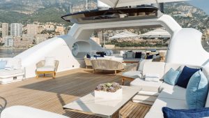 Sky Deck Aft Lounge - Samira 180 Amels - Yacht For Sale - Torrens Luxury Collection