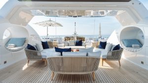Sky Deck Aft Lounge - Samira 180 Amels - Yacht For Sale - Torrens Luxury Collection