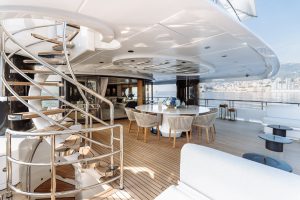 Alfresco Dining - Samira 180 Amels - Yacht For Sale - Torrens Luxury Collection
