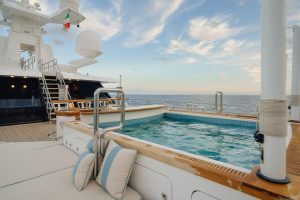 Main Deck Infinity Pool - AXIOMA Yacht for Sale - Torrens Luxury Collection