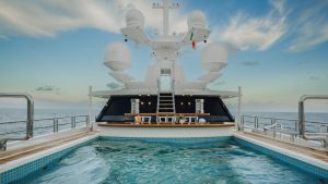 Main Deck Infinity Pool - AXIOMA Yacht for Sale - Torrens Luxury Collection