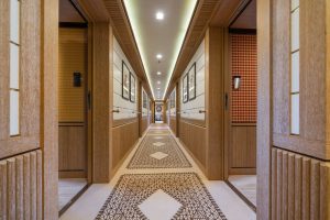 Main Deck Accommodation Corridor - AXIOMA Yacht for Sale - Torrens Luxury Collection