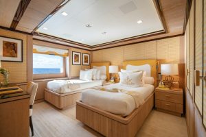 Main Deck Convertible Cabin (Twin Configuration) - AXIOMA Yacht for Sale - Torrens Luxury Collection