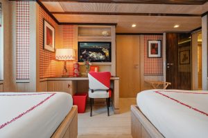 main Deck Convertible Cabin (Double Configuration) - AXIOMA Yacht for Sale - Torrens Luxury Collection