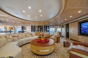 Upper Salon Lounge - AXIOMA Yacht for Sale - Torrens Luxury Collection