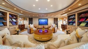 Upper Salon Lounge - AXIOMA Yacht for Sale - Torrens Luxury Collection