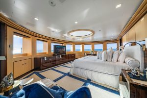 Upper Deck Master Suite - AXIOMA Yacht for Sale - Torrens Luxury Collection