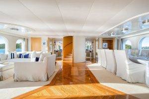 Main Salon Lounge & Dining- OCEANA Oceanfast Yacht for Sale - Torrens Luxury Collection