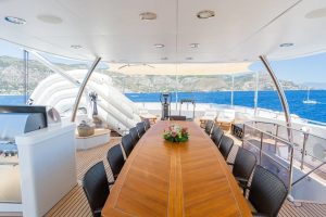 Alfresco Dining THE WELLESLEY Oceanco Yacht for Sale - Torrens Luxury Collection