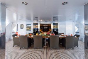 Dining Area THE WELLESLEY Oceanco Yacht for Sale - Torrens Luxury Collection