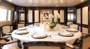 Dining Space THE WELLESLEY Oceanco Yacht for Sale - Torrens Luxury Collection