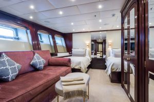 Twin Cabin Bed & Lounge THE WELLESLEY Oceanco Yacht for Sale - Torrens Luxury Collection