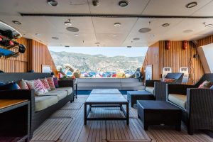 Aft Deck Lounge THE WELLESLEY Oceanco Yacht for Sale - Torrens Luxury Collection