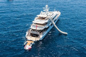 Stern Showing Water Toys and all Decks THE WELLESLEY Oceanco Yacht for Sale - Torrens Luxury Collection