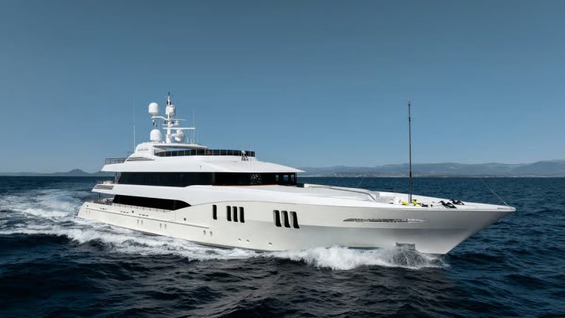 Exterior Profile Trinity Yachts - CARPE DIEM Yacht for Sale - Torrens Luxury Collection