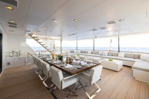 Alfresco Dining & Skylounge Trinity Yachts - CARPE DIEM Yacht for Sale - Torrens Luxury Collection
