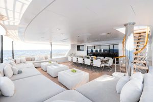 Alfresco Dining & Skylounge Trinity Yachts - CARPE DIEM Yacht for Sale - Torrens Luxury Collection