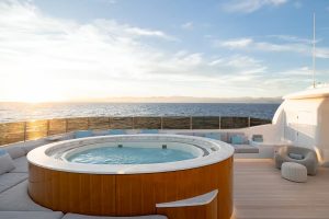 Deck Jacuzzi Trinity Yachts - CARPE DIEM Yacht for Sale - Torrens Luxury Collection