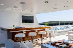 Alfresco Bar & Sunlounge Trinity Yachts - CARPE DIEM Yacht for Sale - Torrens Luxury Collection