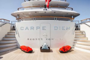 Water Toys on Swim Platform Trinity Yachts - CARPE DIEM Yacht for Sale - Torrens Luxury Collection