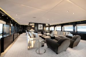 Main Salon Lounge Trinity Yachts - CARPE DIEM Yacht for Sale - Torrens Luxury Collection