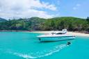The 92-foot Mangusta Super Sport Yacht Vanish at Chance Bay, Whitsundays.